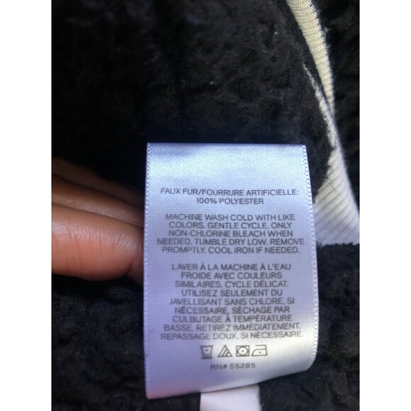 Express One Eleven Half Zip Sherpa Fleece Varsity Pullover Jacket - Picture 8 of 8